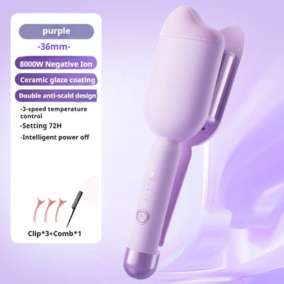Hair Curling Iron 36Mm Deep Wave Hair Curler 4 Temperature Adjustable Fast Heating Crimping Iron Styler Wand for All Hair Style