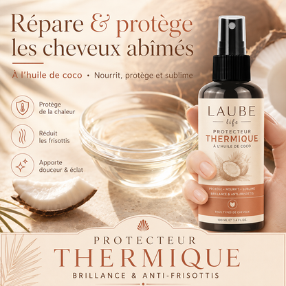 Protecteur Thermique Cheveux LAUBE™ | Brillance & Anti-Frisottis