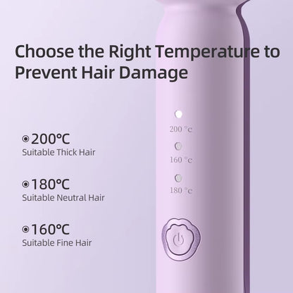 Hair Curling Iron 36Mm Deep Wave Hair Curler 4 Temperature Adjustable Fast Heating Crimping Iron Styler Wand for All Hair Style